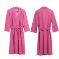 thumbnail image 2 of Women Water Absorption Bath Robe Solid Waffle Bathrobe Spa Home Dress Nightgown, 2 of 9