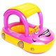thumbnail image 1 of Flotador de piscina inflable para bebé con dosel, barco flotante de natación en forma de coche de PVC grueso con sombrilla para bebés, niños, playa de verano, juego al aire libre, 1 of 7