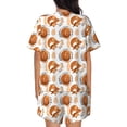 thumbnail image 3 of Bingfone Cute Squirrel Print Pajamas Sets for Women Soft Short-Sleeved Pjs with Lounge Shorts Two Piece Sleepwear, 3 of 8