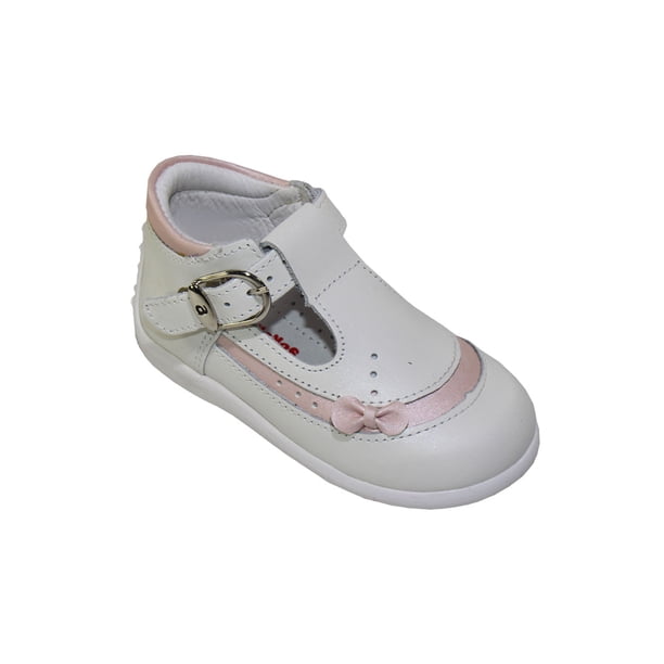 BOTA CASUAL VESTIR ANDANENE NIÑA BEBE BEIGE CON ROSA PIEL 6287D54 LEON 6287D54p