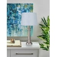 thumbnail image 7 of (2 pack) Simplee Adesso Blue Fabric Uno Lamp Shade, 10"H x 14"D, Transitional, Adult Office, Dorm Room Use, 7 of 7