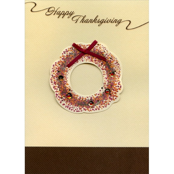 Happy Thanksgiving 3D Greeting Card w/Envelope
