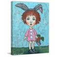 thumbnail image 3 of "Cute Rabbit" Painting Print on Wrapped Canvas, 3 of 5