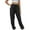 Black, variant on HAiming Womens High Elastic Waist Drawstring Pants Cargo Jogger Sweatpants Casual Hiking Workout Trousers with Pockets