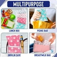 thumbnail image 5 of Thrive | Ice Pack for Lunch Boxes - 4 Reusable Packs | BPA Free | Keep Food Cold with Cool Print Designs | Great for Kids and Adults for School Lunchbox, Bag or Cooler | Pony, Rainbow, Hearts Prints, 5 of 9