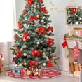 thumbnail image 4 of FMSHPON Snowflake Santa Xmas Tree Xmas Christmas Tree Skirt Stand Mat for Holiday Party Decoration Indoor Outdoor 36 inches, 4 of 6