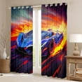 thumbnail image 2 of Castle Fairy Sport Car Black Out Curtains,Speed Race Car Curtains Pack of 2 (42x63 Each), 2 of 6