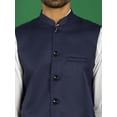 thumbnail image 6 of Maple Clothing Nehru Jacket Men's Traditional Sleeveless India Modi Waistcoat Vest Guest Outfit (Nave Blue, S), 6 of 7