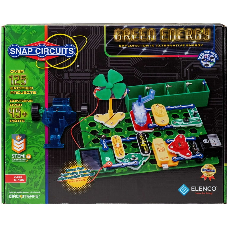 Snap Circuits® Green Energy SCG225 | Electronics Science Kit | 125