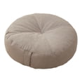 thumbnail image 4 of Cojín redondo para suelo, cojín decorativo para asiento de tatami suave para silla o sofá. Gris claro, 4 of 9