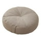 thumbnail image 4 of Cojín de suelo redondo decorativo premium, pequeño, para yoga, sofá cama Gris claro, 4 of 9
