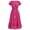 Hot Pink, variant on IBTOM CASTLE Women Mexican Fiesta Dress Summer Floral Embroidered Traditional Wear Beach Holiday Party Long Maxi Gown XXL Black