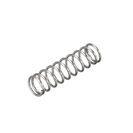 

Compressed Spring 4mm OD 0.4mm Wire Size 9mm Compressed Length 15mm Free Length 7.1N Load Capacity Gray 30 pcs