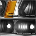 thumbnail image 4 of DNA Motoring for 03-06 Chevy Silverado Avalanche Headlight Bumper Signal Lamps Black/Amber, 4 of 9