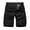 Black, variant on Utoimkio Men's Cargo Shorts Casual Elastic Waist Hiking Shorts Summer Lightweight Outdoor Beach Shorts with Pockets