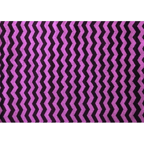 Ahgly Company Indoor Rectangle Abstract Purple Modern Area Rugs, 8' x 10'