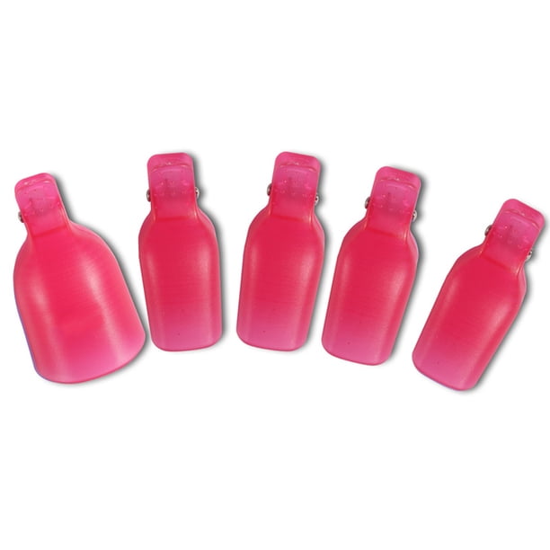 Clip de tapa de remojo de arte de uñas de plástico reutilizable, removedor de pulido de Gel UV, herramienta de limpieza de uñas de los pies, juego de remojo para uñas de los pies Ofspeizc CPB-DE-LYY341-4
