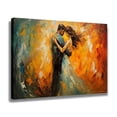 thumbnail image 2 of Abstract Art Modern Decorative Painting One Pair Of Couple Framed Canvas Poster Bedroom Decor Sports Landscape Office Room Decor Gift,Frame-style,24x36inch(60x90cm), 2 of 8