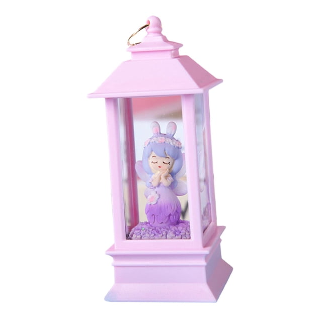 Linterna colgante en ángulo, adorno de lámpara LED, linterna colgante de lámpara, luz para , césped, Festival, decoración del árbol Púrpura perfecl Linterna de luces al aire libre