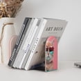 thumbnail image 4 of Pofeuu Cool Cat Pink Sunglasses Print Large Bookend Hold Heavy Books- Wood Bookends for Heavy Books Heavy Duty Book Ends Wood Bookends for Office Desk Non-Skid, 4 of 7