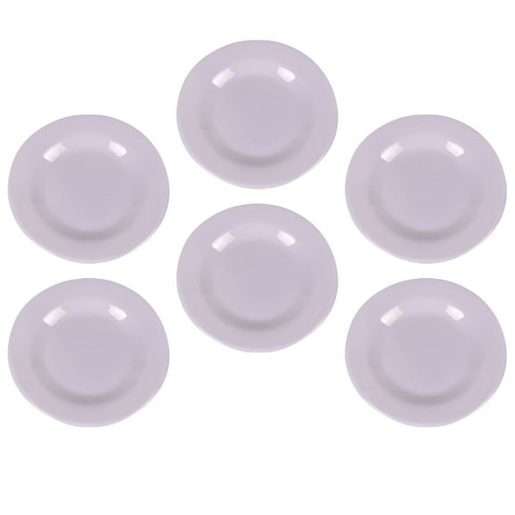 WHAMVOX 6pcs Miniature Dinner Plate Models Doll House Tray Kitchen Props Kitchen Decoration