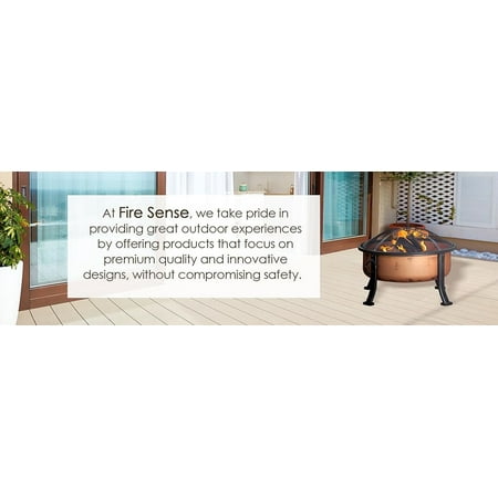 Fire Sense - Lumina Wood Burning Fire Pit - Copper