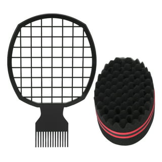 H-6001 Small One Side Twist Hair Brush Sponge With Big Hole (PC) -   : Beauty Supply, Fashion, and Jewelry Wholesale Distributor