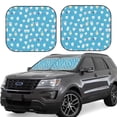 thumbnail image 1 of Saiise Healthy And Ill White Teeth for Foldable Car Sun Shades (2-Pack) Offer Sun Protection with an Easy-fold Design for Convenient Windshield Shading-Large, 1 of 6