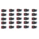 thumbnail image 4 of Interruptor de botón JAAS 25 Piezas Autobloqueo momentáneo 5 pines 16 mm con luz 24 V kit Para equipos color rojo, 4 of 5