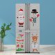 thumbnail image 4 of Billuyoard Adhesivo navideño para nevera, decoración de cocina para el hogar encantadora e interesante, diseño de escena interior, calcomanías para Kits de decoración para fiestas Papá Noel Billuyoard HA070395-01, 4 of 6