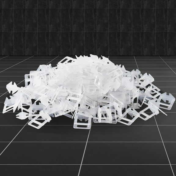 2000-Count Tile Leveling Clips & Spacers – 1/16" (1.5mm) Tiling Kit for Floors & Walls – Professional Tile Installation Tools