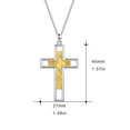 thumbnail image 2 of Coachuhhar Cross Necklace for Women Men 925 Sterling Silver Religious Cross Pendant Necklace Jewelry Gifts for Boyfriend Girlfriend, 2 of 6