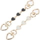 thumbnail image 1 of 2 uds cadenas extensoras de bolso (blanco y negro), colgante de cadena extensora de bolso en forma de corazón, accesorio de repuesto para bolsos, 1 of 5