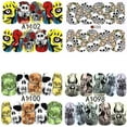 thumbnail image 6 of 4 Full Sheet Skull of Assorted Water Nail Decal Punk Gothic Rockabilly SKULL Nail Wrap Decals Sticker Salon Quality Nail Art - Great for Halloween!, 6 of 12