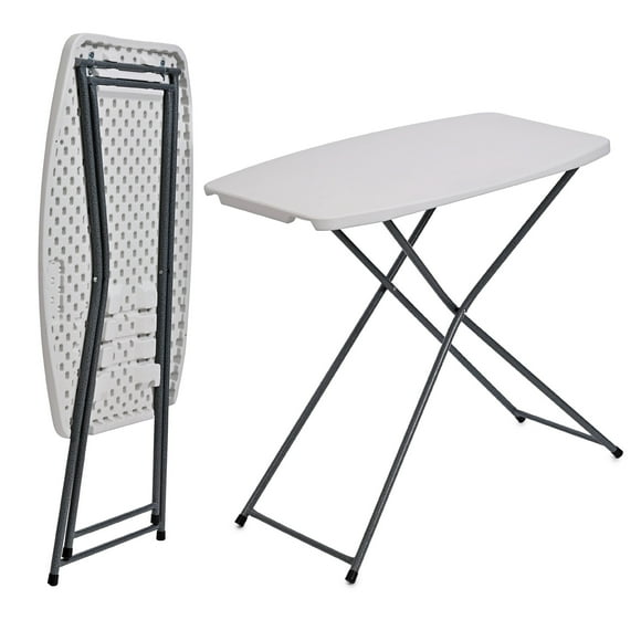 Mesa Plegable Plástico Jardín Chica Servicio Mesita Exterior