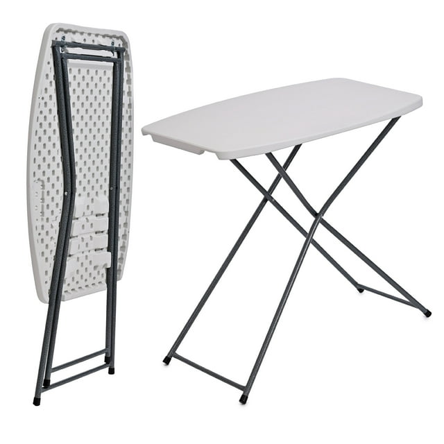 Mesa Plegable Plástico Jardín Chica Servicio Mesita Exterior
