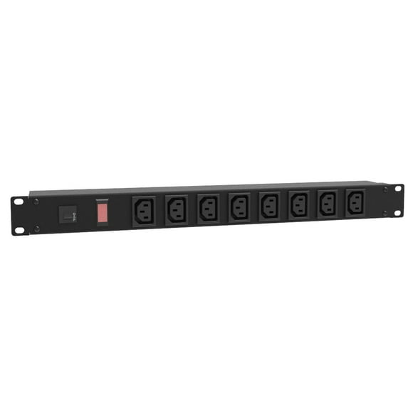 1582T8E1BK - Support de Barre d'Alimentation 8 O/LET Face avant 19 Po 1U C13-8