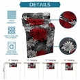thumbnail image 6 of Red Black Flowers Table Runner 72 Inches, Abstract Botanical Floral Textured Plant Bed Runner Dresser Scarves Tabletop for Indoor Outdoor Parties/Ceremony/Banquet, 16" x 72", 6 of 9