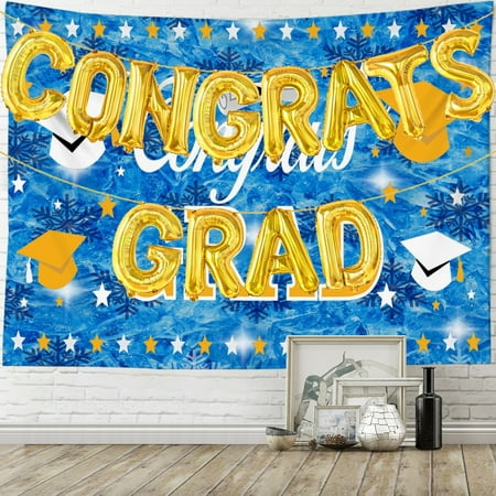 

Backdrop with GRAD Balloons - Party Decorations Notorious One Birthday Decorations Roaring 20s Party Decorations Graduation Decorations 79x60 #106
