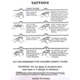 thumbnail image 4 of angel wing rose large 8.25" temporary arm tattoo, 4 of 4