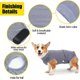 thumbnail image 4 of UBIUO Dog Diaper with a Puppy Nappies During Menstrual After Surgery Dog Surgery Recovery Suit E Collar Cone Alternative for Female Male Dogs, 4 of 4