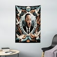 thumbnail image 2 of Ambesonne Martin Luther King Jr Day Tapestry Wall Hanging, Portrait, 40"x60", Blue Grey and Pale Caramel, 2 of 3