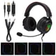 thumbnail image 3 of K3 Negro Rojo ABS Auriculares para juegos RGB Auriculares para PS4/Xbox one x/Xbox one/PC/Laptop/PSP/Tablet PC/IOS/AndroidNegro Rojo (luz RGB), 3 of 8