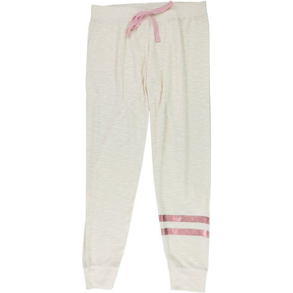 P.J. Salvage Womens Heathered Pajama Lounge Pants, Beige, Medium