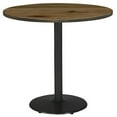 thumbnail image 4 of Pemberly Row 36" Round Breakroom Table Natural Round Black Base Bistro Height, 4 of 4