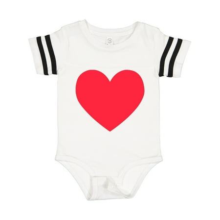 

Inktastic Valentine s Day Red Heart Gift Baby Boy or Baby Girl Bodysuit