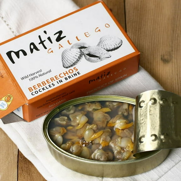 Matiz Gallego Berberechos Cockles in Brine, 4 oz Can