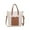 White_New#2956, variant on Women's Shoulder Bag | Casual Handbag Messenger Purse | Adjustable Strap Crossbody Tote | PU Leather | Versatile Stylish Design | Fits Phone & Wallet | 17x17x5cm | Brown White Black Khaki | 1 Pack
