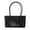 Black, variant on Boho Weave Basket with Handle, Women's Hollow Woven Shoulder Purse for Outdoor Summer Travel Picnic (Sky Blue)