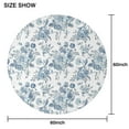 thumbnail image 6 of Pioneer Flower Floral Print Pattern Round Tablecloth 60"x60",Wrinkle Wipeable Table Cloth for Kitchen Dining Room Picnic Patio Party, 6 of 6